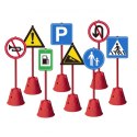 CLASSIC WORLD EDU Zestaw Dużych Znaków Drogowych 90cm - 8el CLASSIC WORLD EDU Zestaw Dużych Znaków Drogowych 90cm - 8el