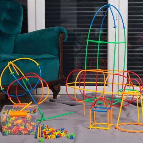 WOOPIE Klocki Konstrukcyjne Kolorowe Słomki 800 el. WOOPIE Klocki Konstrukcyjne Kolorowe Słomki 800 el.