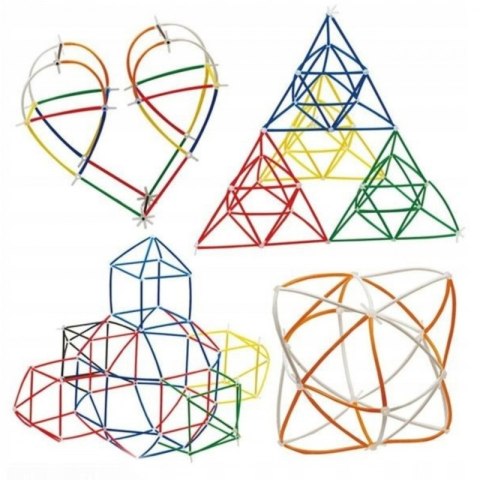 WOOPIE Klocki Konstrukcyjne Kolorowe Słomki 800 el. WOOPIE Klocki Konstrukcyjne Kolorowe Słomki 800 el.