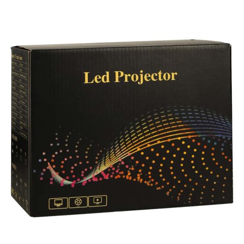 Projektor rzutnik przenośny LED TFT LCD 16:9 1920x1080 USB 20W biały Projektor rzutnik przenośny LED TFT LCD 16:9 1920x1080 USB 20W biały