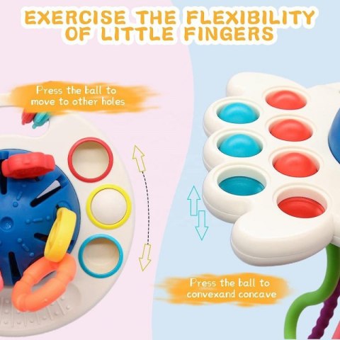 WOOPIE BABY Zabawka Sensoryczna Montessori Gryzak Wielofunkcyjny 0+ WOOPIE BABY Zabawka Sensoryczna Montessori Gryzak Wielofunkcyjny 0+