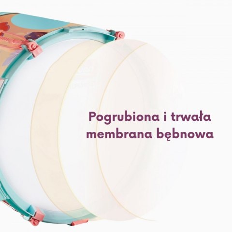 WOOPIE Perkusja Edukacyjna dla Dzieci 5 Bębnów 1 Talerz + Taboret z Motywem Zwierzątek WOOPIE Perkusja Edukacyjna dla Dzieci 5 Bębnów 1 Talerz + Taboret z Motywem Zwierzątek