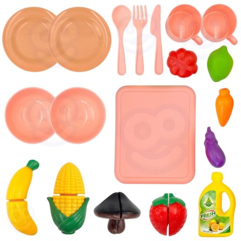 WOOPIE Zlewozmywak 2w1 Kuchnia Kran z Wodą Niebieski WOOPIE Zlewozmywak 2w1 Kuchnia Kran z Wodą Niebieski