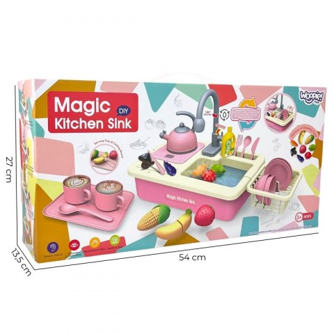 WOOPIE Zlewozmywak 2w1 Kuchnia Kran z Wodą Niebieski WOOPIE Zlewozmywak 2w1 Kuchnia Kran z Wodą Niebieski