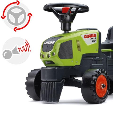 FALK Traktorek Baby Claas Axos 310 Zielony z Przyczepką od 1 roku FALK Traktorek Baby Claas Axos 310 Zielony z Przyczepką od 1 roku