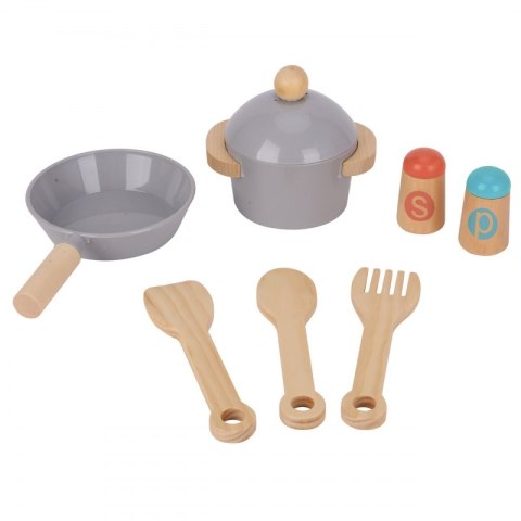 TOOKY TOY Duża Drewniana Kuchnia dla Dzieci 10 el. FSC TOOKY TOY Duża Drewniana Kuchnia dla Dzieci 10 el. FSC