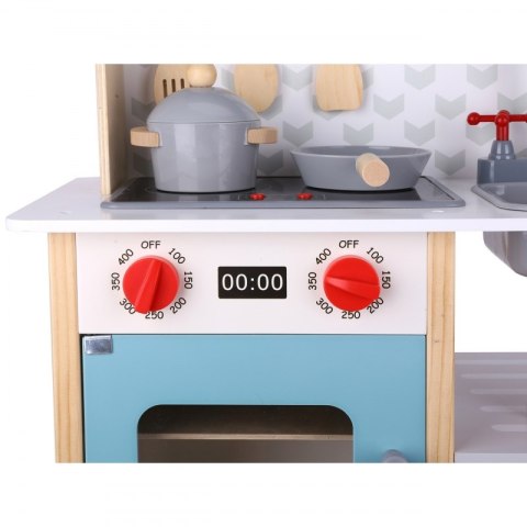 TOOKY TOY Duża Drewniana Kuchnia dla Dzieci 10 el. FSC TOOKY TOY Duża Drewniana Kuchnia dla Dzieci 10 el. FSC