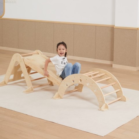 VIGA Drewniana Zjeżdżalnia Prosta Ścianka Wspinaczkowa VIGA Drewniana Zjeżdżalnia Prosta Ścianka Wspinaczkowa