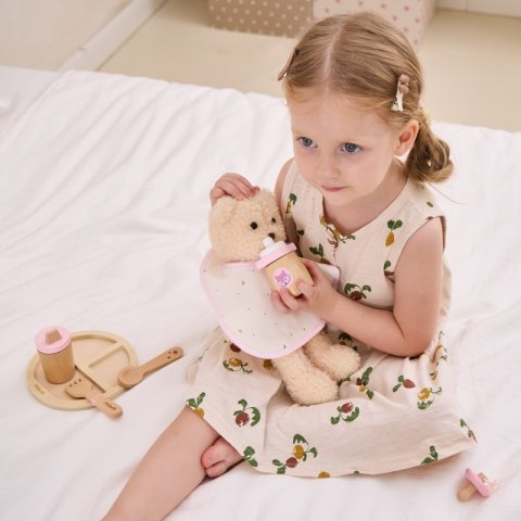 VIGA PolarB Drewniany Zestaw do Karmienia Lalki Torba - z Butelką i Śliniaczkiem VIGA PolarB Drewniany Zestaw do Karmienia Lalki Torba - z Butelką i Śliniaczkiem