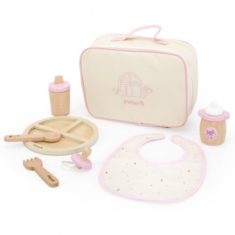 VIGA PolarB Drewniany Zestaw do Karmienia Lalki Torba - z Butelką i Śliniaczkiem VIGA PolarB Drewniany Zestaw do Karmienia Lalki Torba - z Butelką i Śliniaczkiem