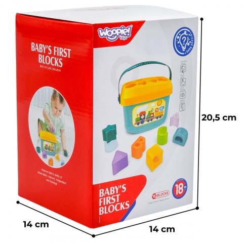 WOOPIE BABY Sorter 2w1 Skrzynka Walizka + Nauka Alfabetu i Kształtów WOOPIE BABY Sorter 2w1 Skrzynka Walizka + Nauka Alfabetu i Kształtów