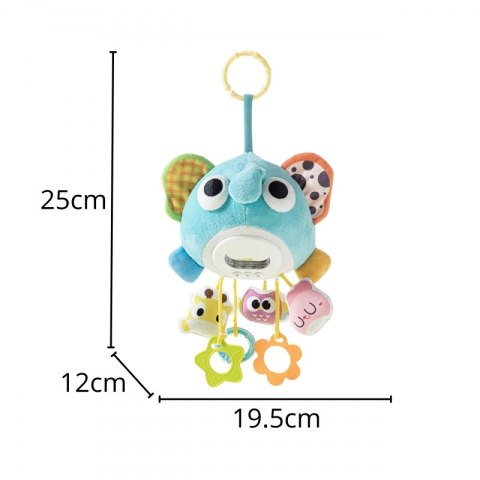 WOOPIE Baby Pluszowy Słonik Maskotka Interaktywna Przytulanka Muzyczna z Zawieszkami i Gryzakami WOOPIE Baby Pluszowy Słonik Maskotka Interaktywna Przytulanka Muzyczna z Zawieszkami i Gryzakami