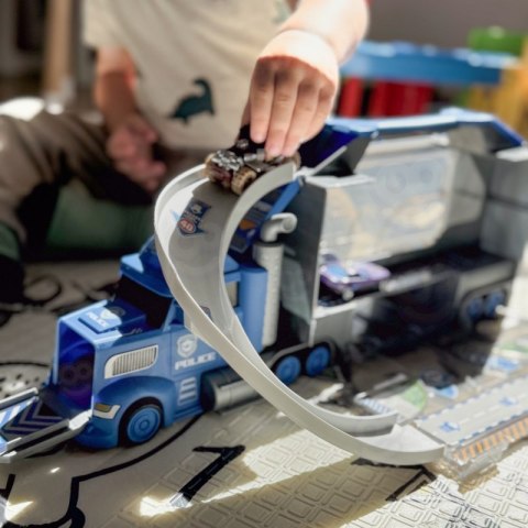 WOOPIE Ciężarówka Policyjna 2w1Transporter Tor Samochodowy WOOPIE Ciężarówka Policyjna 2w1Transporter Tor Samochodowy