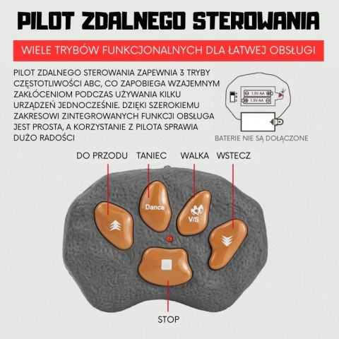WOOPIE Dinozaur Zdalnie Sterowany RC Robot Stegozaur WOOPIE Dinozaur Zdalnie Sterowany RC Robot Stegozaur