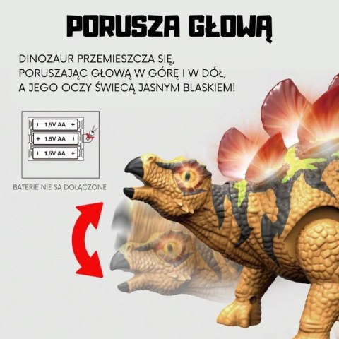 WOOPIE Dinozaur Zdalnie Sterowany RC Robot Stegozaur WOOPIE Dinozaur Zdalnie Sterowany RC Robot Stegozaur