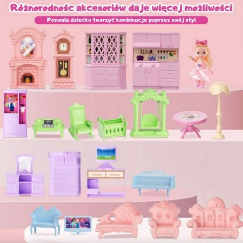 WOOPIE Domek Dla Lalek Willa Ogrodowa 156el. WOOPIE Domek Dla Lalek Willa Ogrodowa 156el.