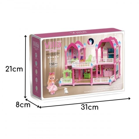 WOOPIE Domek Dla Lalek Willa Ogrodowa 156el. WOOPIE Domek Dla Lalek Willa Ogrodowa 156el.