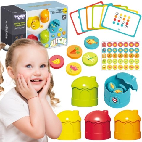 WOOPIE Gra Logiczna Edukacyjna Sorter Klasyfikacja Kolorów WOOPIE Gra Logiczna Edukacyjna Sorter Klasyfikacja Kolorów