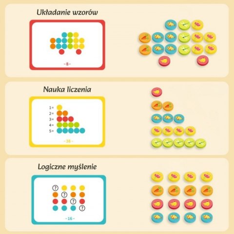 WOOPIE Gra Logiczna Edukacyjna Sorter Klasyfikacja Kolorów WOOPIE Gra Logiczna Edukacyjna Sorter Klasyfikacja Kolorów