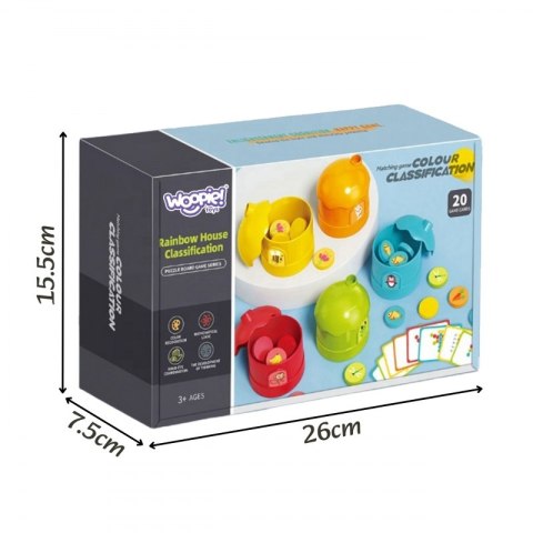 WOOPIE Gra Logiczna Edukacyjna Sorter Klasyfikacja Kolorów WOOPIE Gra Logiczna Edukacyjna Sorter Klasyfikacja Kolorów