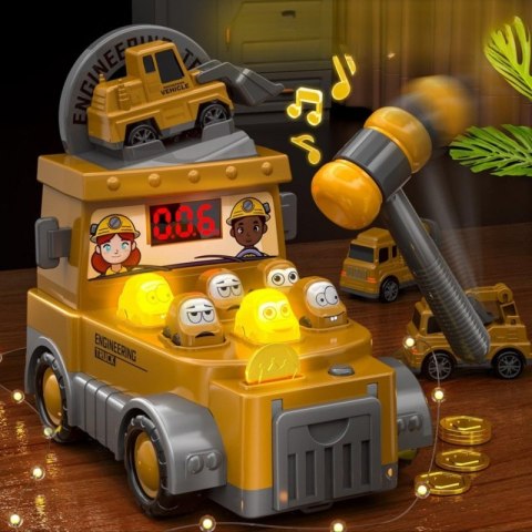 WOOPIE Gra Zręcznościowa Uderz Młotkiem Wbijak Plac Budowy z Akcesoriami WOOPIE Gra Zręcznościowa Uderz Młotkiem Wbijak Plac Budowy z Akcesoriami