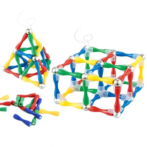 WOOPIE Klocki Magnetyczne Konstrukcyjne 3D 128 el. XXL WOOPIE Klocki Magnetyczne Konstrukcyjne 3D 128 el. XXL