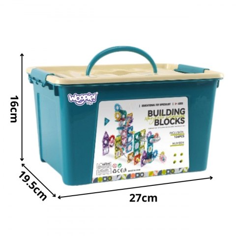 WOOPIE Klocki Magnetyczne Konstrukcyjne 3D Zestaw Edukacyjny Tor Kulkowy Kulodrom 126el. WOOPIE Klocki Magnetyczne Konstrukcyjne 3D Zestaw Edukacyjny Tor Kulkowy Kulodrom 126el.