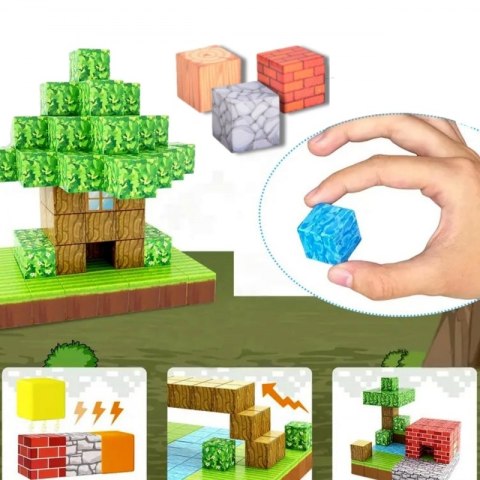 WOOPIE Klocki Magnetyczne Konstrukcyjne Świat Klocków 108 el. WOOPIE Klocki Magnetyczne Konstrukcyjne Świat Klocków 108 el.