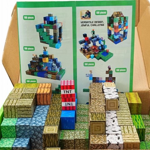 WOOPIE Klocki Magnetyczne Konstrukcyjne Sześciany 3D Zestaw Edukacyjny 63 el. WOOPIE Klocki Magnetyczne Konstrukcyjne Sześciany 3D Zestaw Edukacyjny 63 el.