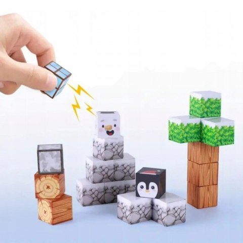 WOOPIE Klocki Magnetyczne Konstrukcyjne Zimowy Świat klocków WOOPIE Klocki Magnetyczne Konstrukcyjne Zimowy Świat klocków