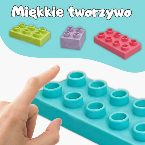 WOOPIE Klocki Soft Blocks Zestaw 99 Elementów w Pudełku WOOPIE Klocki Soft Blocks Zestaw 99 Elementów w Pudełku
