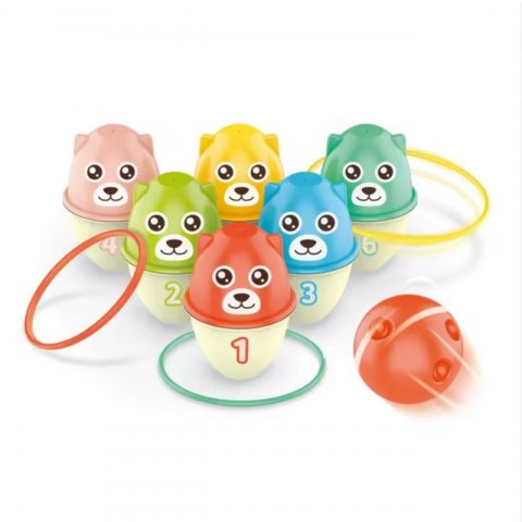 WOOPIE Kręgle Dla Dzieci Kolorowe Misie 3w1 WOOPIE Kręgle Dla Dzieci Kolorowe Misie 3w1