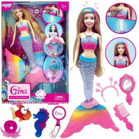 WOOPIE Lalka Syrenka Gina Magiczna Tęczowa z Akcesoriami WOOPIE Lalka Syrenka Gina Magiczna Tęczowa z Akcesoriami