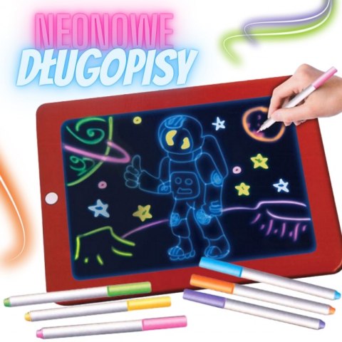 WOOPIE Magiczny Tablet Graficzny do Rysowania Neonowe Kolory WOOPIE Magiczny Tablet Graficzny do Rysowania Neonowe Kolory