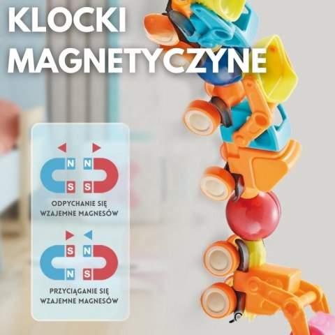 WOOPIE Magnetyczne Klocki Konstrukcyjne Pojazdy 52 el. WOOPIE Magnetyczne Klocki Konstrukcyjne Pojazdy 52 el.