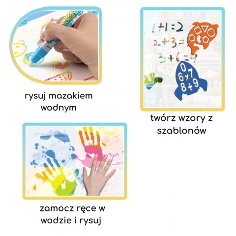 WOOPIE Mata Wodna do Malowania dla Dzieci z Dinozaurami + Akcesoria WOOPIE Mata Wodna do Malowania dla Dzieci z Dinozaurami + Akcesoria