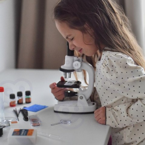 WOOPIE Mikroskop Cyfrowy LED Przybliżenie do 1200x Zestaw XXL z Adapterem do Smartfona