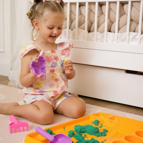 WOOPIE Piasek Kinetyczny 1,2 kg Zestaw XL ZOO Stolik z Foremkami WOOPIE Piasek Kinetyczny 1,2 kg Zestaw XL ZOO Stolik z Foremkami