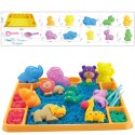 WOOPIE Piasek Kinetyczny 1,2 kg Zestaw XL ZOO Stolik z Foremkami WOOPIE Piasek Kinetyczny 1,2 kg Zestaw XL ZOO Stolik z Foremkami