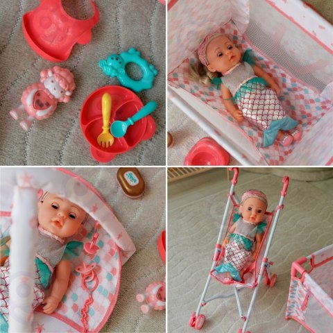 WOOPIE ROYAL Lalka Bobas 36 cm Syrenka Interaktywna Zestaw XXL Opiekunka 18w1 WOOPIE ROYAL Lalka Bobas 36 cm Syrenka Interaktywna Zestaw XXL Opiekunka 18w1