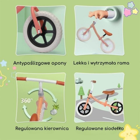 WOOPIE Rowerek Biegowych Dziecięcy Pomarańczowy - Lekki, Bezpieczny, Wytrzymały WOOPIE Rowerek Biegowych Dziecięcy Pomarańczowy - Lekki, Bezpieczny, Wytrzymały