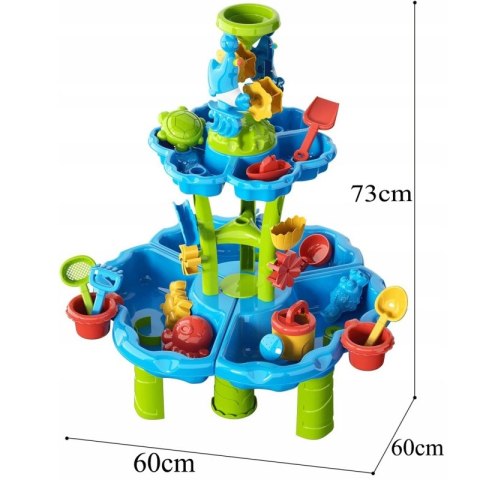 WOOPIE Stolik Wodny 2w1 Piaskownica Fontanna XXL Aquapark z Delfinem WOOPIE Stolik Wodny 2w1 Piaskownica Fontanna XXL Aquapark z Delfinem