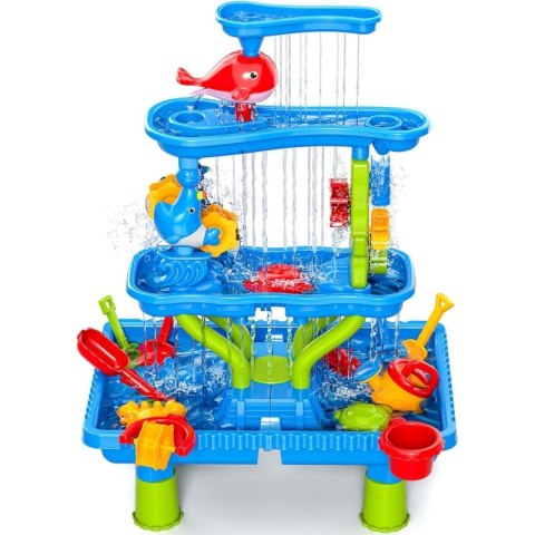 WOOPIE Stolik Wodny 4w1 Piaskownica Wodospad XL 4-Poziomowy Delfin WOOPIE Stolik Wodny 4w1 Piaskownica Wodospad XL 4-Poziomowy Delfin