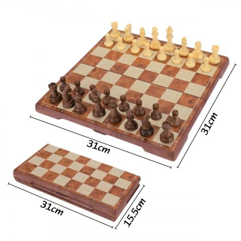 WOOPIE Szachy Warcaby Magnetyczne 2w1 WOOPIE Szachy Warcaby Magnetyczne 2w1