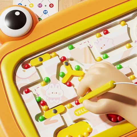 WOOPIE Tablica Magnetyczna Montessori Labirynt Krab Pomarańczowa WOOPIE Tablica Magnetyczna Montessori Labirynt Krab Pomarańczowa