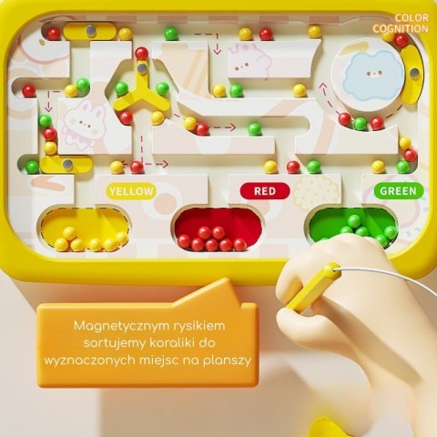WOOPIE Tablica Magnetyczna Montessori Labirynt Krab Pomarańczowa WOOPIE Tablica Magnetyczna Montessori Labirynt Krab Pomarańczowa