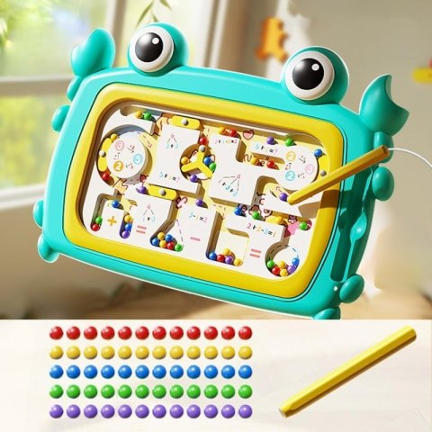 WOOPIE Tablica Magnetyczna Montessori Labirynt Krab Turkusowa WOOPIE Tablica Magnetyczna Montessori Labirynt Krab Turkusowa
