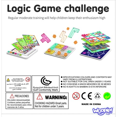 WOOPIE Zestaw 60 Gier Logicznych 3+ WOOPIE Zestaw 60 Gier Logicznych 3+