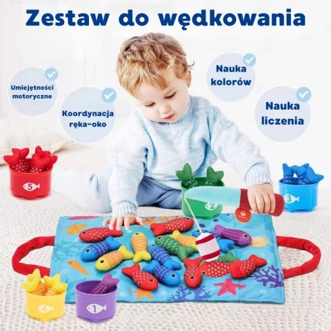 WOOPIE Zestaw Małego Wędkarza Nauka Liczenia 22 El. WOOPIE Zestaw Małego Wędkarza Nauka Liczenia 22 El.
