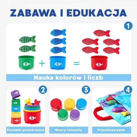 WOOPIE Zestaw Małego Wędkarza Nauka Liczenia 22 El. WOOPIE Zestaw Małego Wędkarza Nauka Liczenia 22 El.